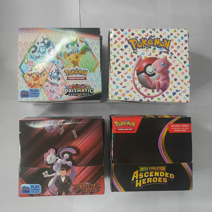 360Pcs Pokemon Card MEGA EVOLUTION Lucario Prismatic Evolutions Game Cartoon English Booster Battle Transaction Card Gift