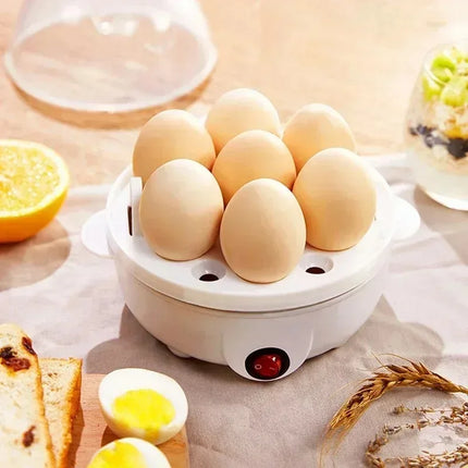 Electric Portable Double Layer Egg Steamer Cooker Poach Boil Steam Eggs Veggies Breakfast Maker Machine