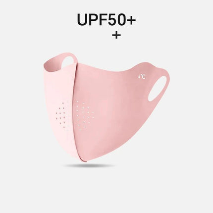 Cooling Mask for Women Men Ice Silk Driving Summer Face Cover Lightweight Washable Breathable Cycling Ice Silk Shopping Sun Mask