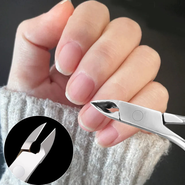 1 Stück Nagelhautzange Nagelhautschere Edelstahl Pinzette Maniküre Profi-Werkzeug Trimmer