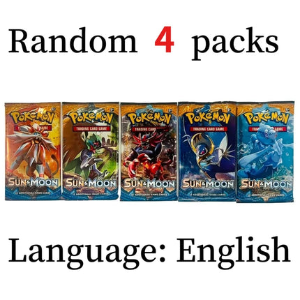 4 Pcs Pokemon Card CHAOS PISING  ASCENDED HEROES  English Booster Battle Pokemon Card Game Carte Trading Collection Cards Gift