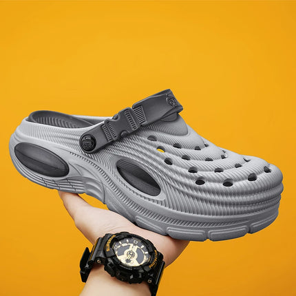 Plus Size 47 Summer Men Sandals Clogs Outdoor Garden Clogs Hole Shoes Male Casual Shoes Water Shoes Comfort Home Soft Slippers