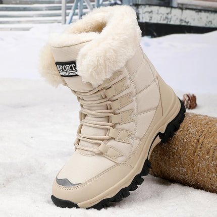 New Women's Boots Winter High Quality Keep Warm Mid-Calf Waterproof Snow Boots Women Comfortable Ladies Thigh High Hiking Boots