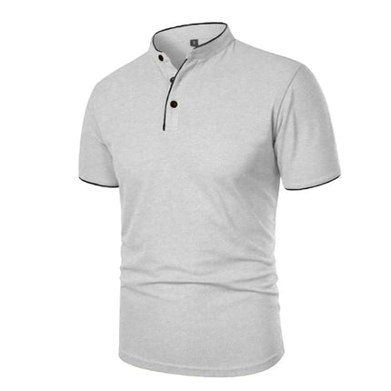 Summer Men's Short Sleeve Polo Shirt Solid Color T Shirts Streetwear Sport Quick-drying Breathable Basic Casual Shirt Tops