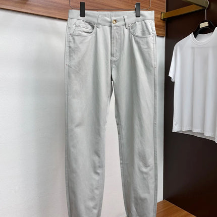 BLLIYOSS 2025 New Embroidered Casual Pants Product Leisure Breathable outdoors Big size 30-40 Pants recombinant cotton fabric