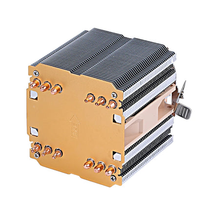 6 Heat Pipe Twin Towers Air-cooled Computer Cooler CPU Cooling 90mm Fan 4pin/PWM Installing LGA2011 2066 x79 x99 2099 E5 E3 AMD