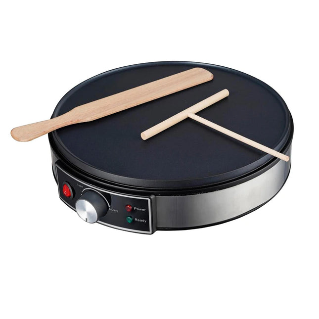 Electric Crepe Maker Machine Pancake Machine Batter Crepes Maker Kitchen Cooking Roti Tortilla Blintzes Pancakes Bacon Eggs