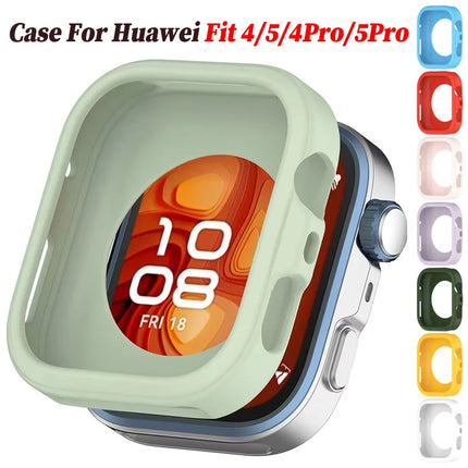 Silicone Case for Huawei Watch Fit4 5 Soft Protector Bumper Cases Watch Accessories Protective Frame Bumper for Huawei Fit4 5Pro