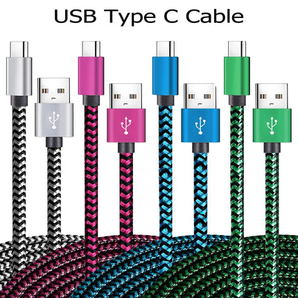 USB USB-C Cable Date Sync 2.4A Fast 1M 2M 3M Charging Nylon Braided Wire Charger Cable For Samsung Huawei Android - product i