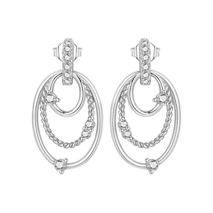 Orstarry S925 Sterling Silver 18k Gold Classic Knot Stud Earrings For Lady S925 Jewelry Party Anniversary Trendy Gifts