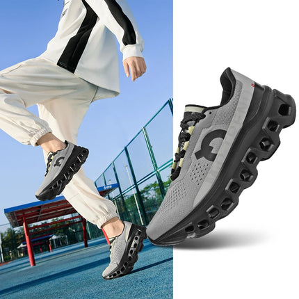 2026 Air Cushion Running Shoes Jogging Marathon Men Sports Breathable Lightweight Women's Comfortable Nonskid Leisure Sneakers