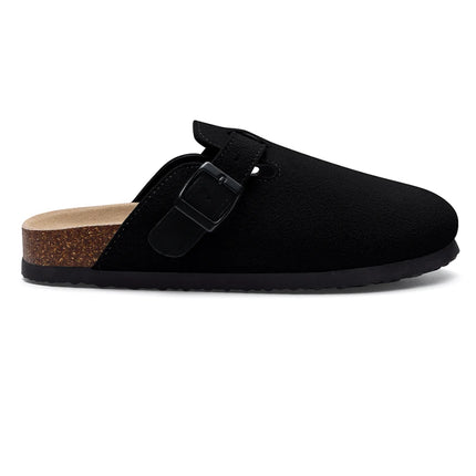 Summer Suede Clogs Slippers Women Clogs Slippers Outdoor Nonslip Beach Sandals UnisexCork Clogs Slippers With Adjustable Buckle