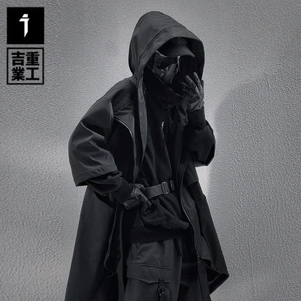11 BYBB'S DARK Men Spring Jacket Windbreaker 2025 New Half Sleeve Function Coats Mens Loose Hooded Jackets Techwear