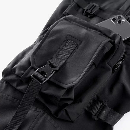 2022 Winter Thick Tactical Cargo Pants Men Fashion Functional Multi Pockets Trousers Hip Hop Streetwear Pants Techwear Black