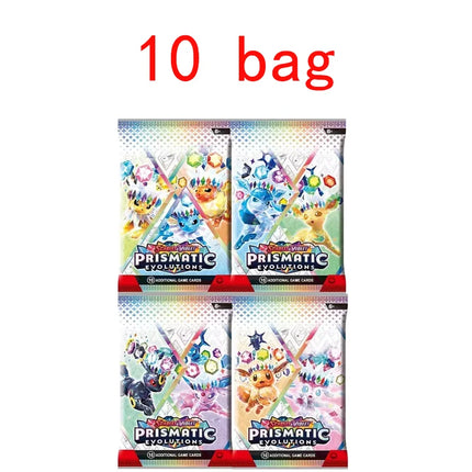 HOT! 360Pcs Pokemon Card Prismatic Evolutions PHANTASMAL FLAMES Scarlet Violet 151 Bolt English Booster Battle Transaction Card