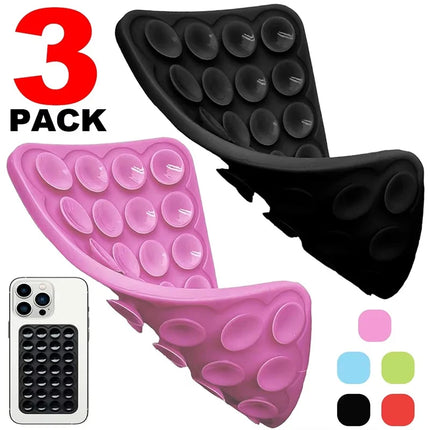 Silicone Suction Cup Phone Holder Multi-Functional Anti-slip Mobile Fixture Pad Double Sided Detachable For iPhone Huawei Tablet