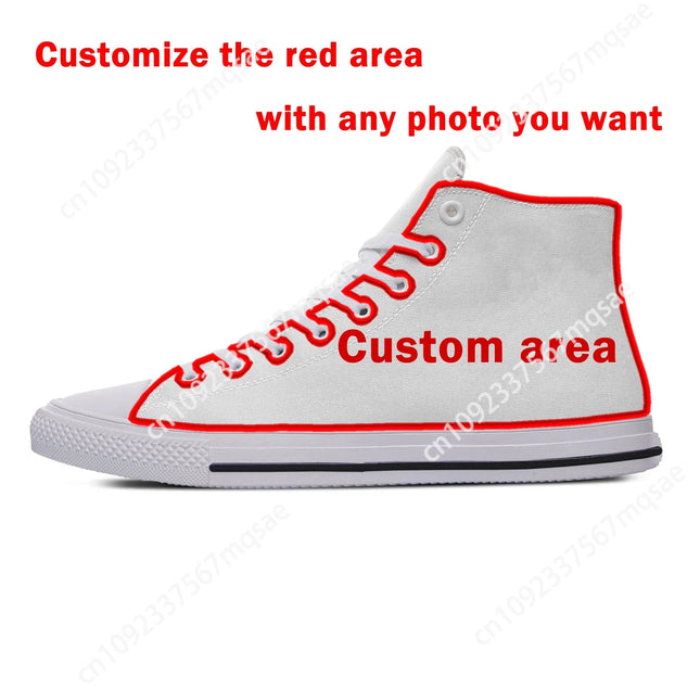 Custom Shoes Low Top High Top Sneakers High Quality Mens Womens Teenager Canvas Custom made DIY Sneaker Casual Couple Shoes