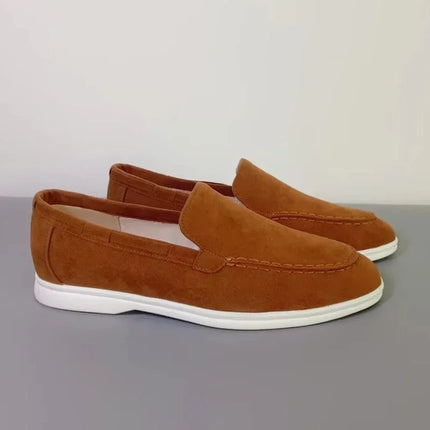 Luxury Mens Suede Leather Loafers 2026 Classic Brand Breathable Slip-On Casual Driving Shoes Moccasins for Men