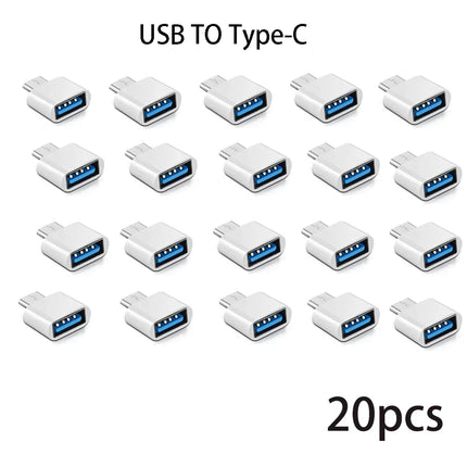 Tablet OTG Universal Micro USB/Type-C to USB 2.0 Adapter Connector for Phone Tablet PC USB C On-The-Go Converter Adapter