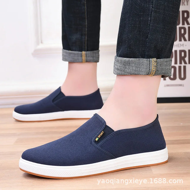Men's Shoes Casual Sneakers Summer Lightweight Canvas Breathable Anti Slip Flat Shoes Affordable Free - product image 2