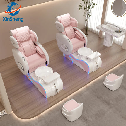 XinSheng Pedicure Chair Salon Chairs SPA Furniture Back Massage Chair Pedicure Stool Nail Sofa Couch Foot Bath Foot Soaking