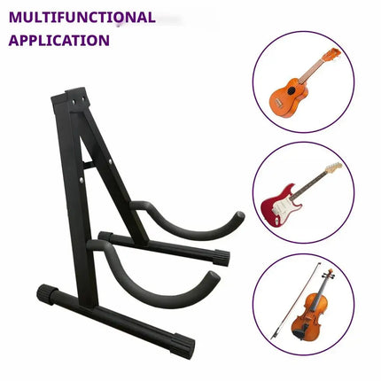 A-Frame Metal Guitar Stand Guitar Stand Universal Bass Electric Guitar Stand Folk Guitar Storage Bracket