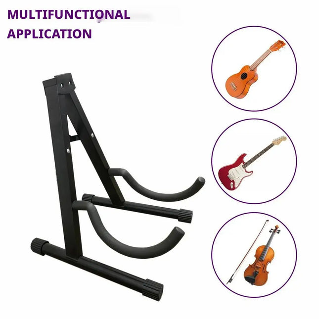 A-Frame Metal Guitar Stand Guitar Stand Universal Bass Electric Guitar Stand Folk Guitar Storage Bracket