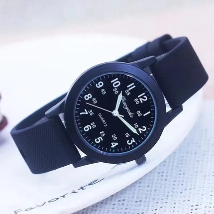 Children Boys Girls 60 Minute Scale Quartz Wristwatches Junior High And Elementary School Students Exam Watches Silicone Strap