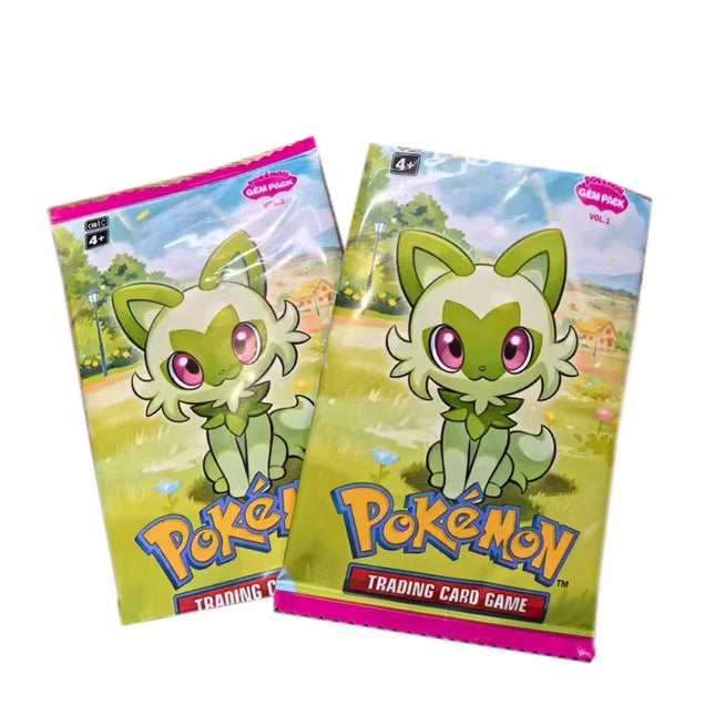 2025Neuer GEM Pack keine Original Vol.1 Pokémon Karten Englische Version Sammelkarten PTCG Tasche Box KEINE cbb1C Pikachu Karte Verfügbar Geschenke