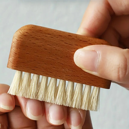 Nail Brush, Firm Nature Wooden Sisal Scrub Brush For Toes And Nails, Cleaning Nail Brush