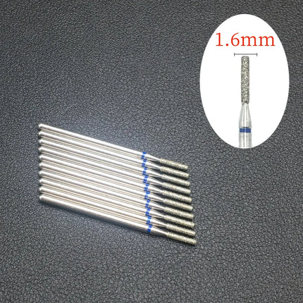 10 Piece Nail Milling Cutter Set Diamond Electric Nail Enhancement Drill Nail Drill Corner Cleaning Drill Burr Accessories Tool