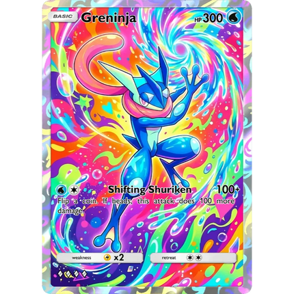 Pokemon Cards Mewtwo Mew Sylveon Dragonite Greninja PTCG Cards Creativity Rare Holo Anime Collection Cards Pokemon Gift
