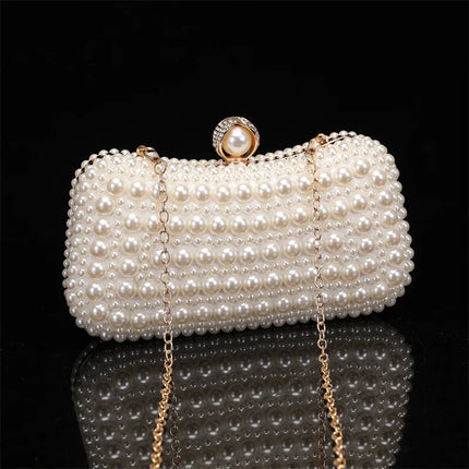 Bag and Shoe Set for Women Pearl Wedding Shoes Women White Beige High Heel Shoes Elegant Luxury Designer Party Shoes 2025