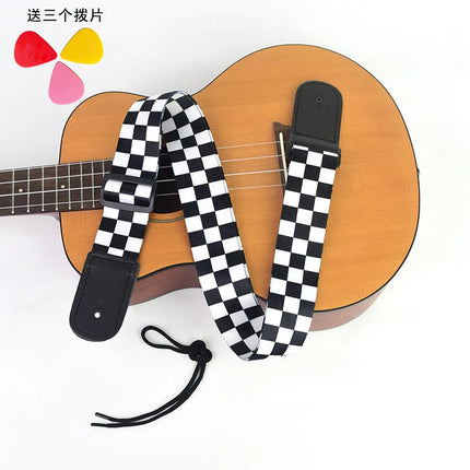 Ukulele Strap, Adjustable Guitar Strap, Bohemian Style Guitar Strap