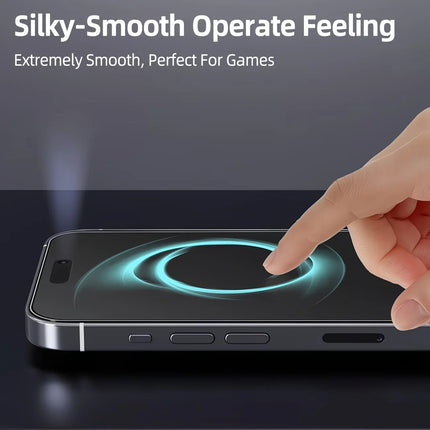 2PCS Privacy Matte Frosted Ceramic Screen Protector For iPhone 17 16 15 14 13 12 11 Pro Max X XR XS Max Anti-Spy Full Coverage