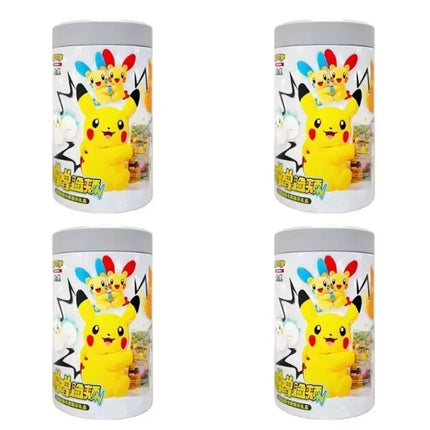 100% Official Collectible Trading Card Game PTCG Pikachu Cheek Rubbing Plush Toy Card Display Gift Blind Box Surprise Box Gifts