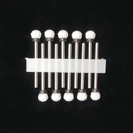 10 Ceramic Drill Bits, Milling Cutters, Rotating Nail Polish Grinding Machine Accessories, Overflow Removal Tool Accessories