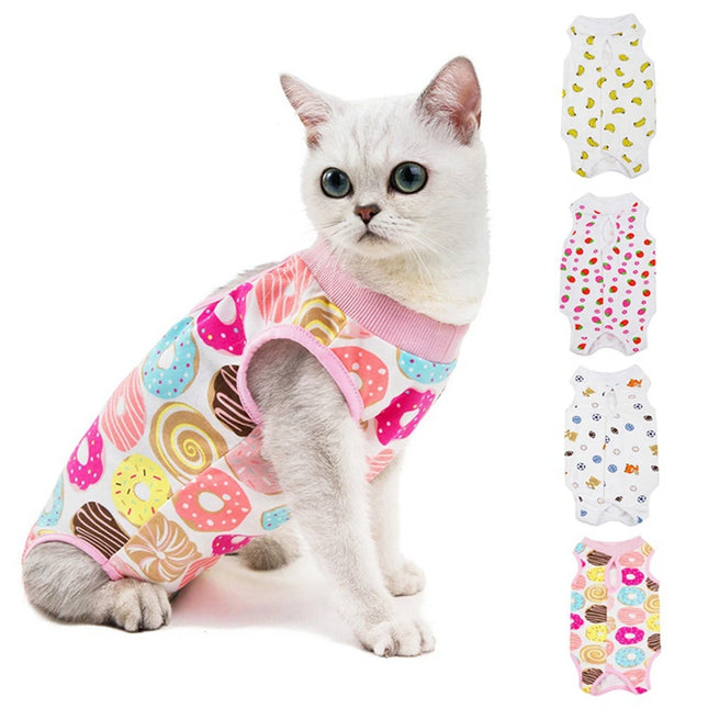 Soft Breathable After Surgery Wear for Wounds Kittens Clothing Cat Vest Cat Clothes Pet Supplies - product image 2