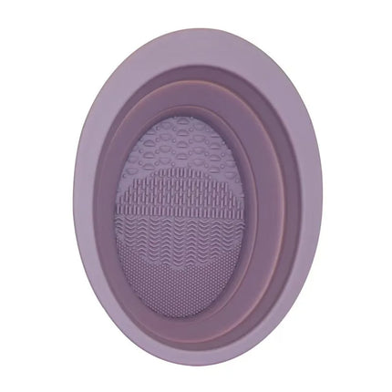 Silicone Makeup Brush Cleaner Folding Powder Puff Cleaning Bowl Eyeshadow Brushes Washing Soft Mat Beauty Tools Scrubber Box