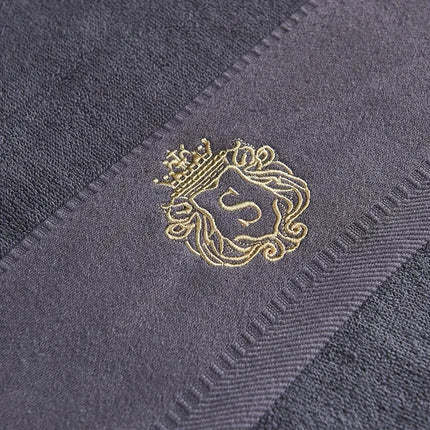 70x140cm Embroidered Cotton Towel Cover Oversized Bath Towel Blue White Bath Face Men Women Adult Personalized Gift Towels 수건 세트