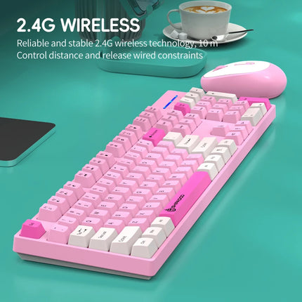 Shipadoo Gaming Wireless Keyboard And Mouse Combo Set,computer Wireless Laptop Desktop Office Pc Accessories Free - product i
