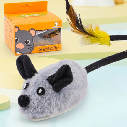 Simulated Little Mouse and Cat Self Entertainment Cat Teasing Tool and Dog Home Sports Toy Touch Sensing Intelligent Electric