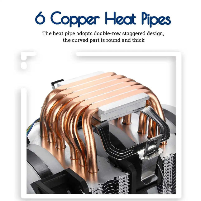 x99 Prozessor-Kühler 6 Heatpipes CPU-Kühler für Intel LGA 2011-V3 1700 1151 AM4 AM3 4PIN PWM IWONGOU Hurricane Luftkühler CPU
