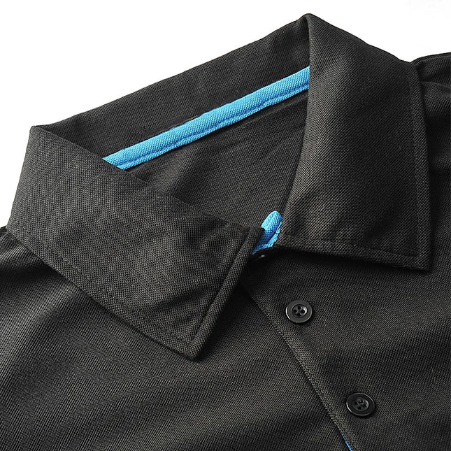 Solid color polo shirt ultra-light men's quick-drying breathable sweat-wicking shirt suitable for fitness gym and running