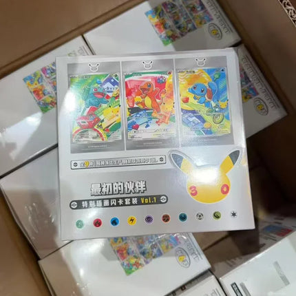In Stock Original Pokemon PTCG Card First Partner SIR Set Vol.1 SV16.0 30th Anniversary Celebration Collectible Cards Toy Gift