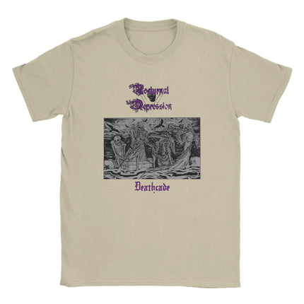 NOCTURNAL DEPRESSION Band T-Shirt Summer  Hip Hop T Shirts Man Cotton O-Neck Oversize Top Tees Short-Sleeve Y2K Casual Tshirt