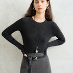 Round Neck-Grey / L