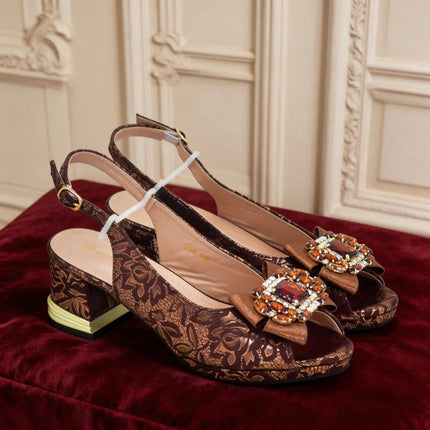 Shoe and Bag Set for Party in Women Italian African Shoes and Bags Matching Set with Rhinestone Luxury Wedding Woman Shoe