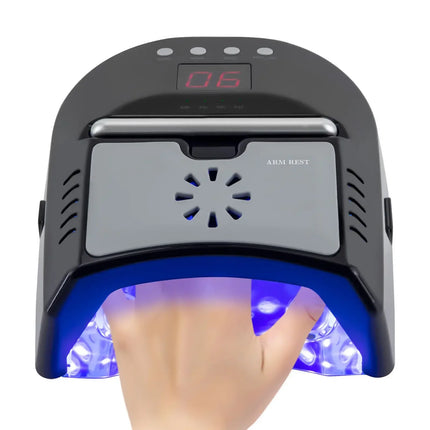 Popular Upgraded 72W Cordless UV LED Nail Lamp with Rechargeable Battery &  Fan - Professional Gel Nail Dryer for Salon & Home