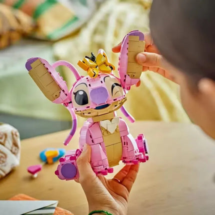 New Stitch Angel CP Building Blocks 2026- Large Piece Cartoon Toys with Moving Ears Kids Assembly Gift for  Boys Girls Birthday